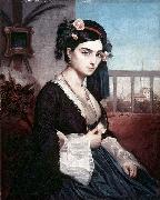 unknow artist Oriental Lady oil painting reproduction